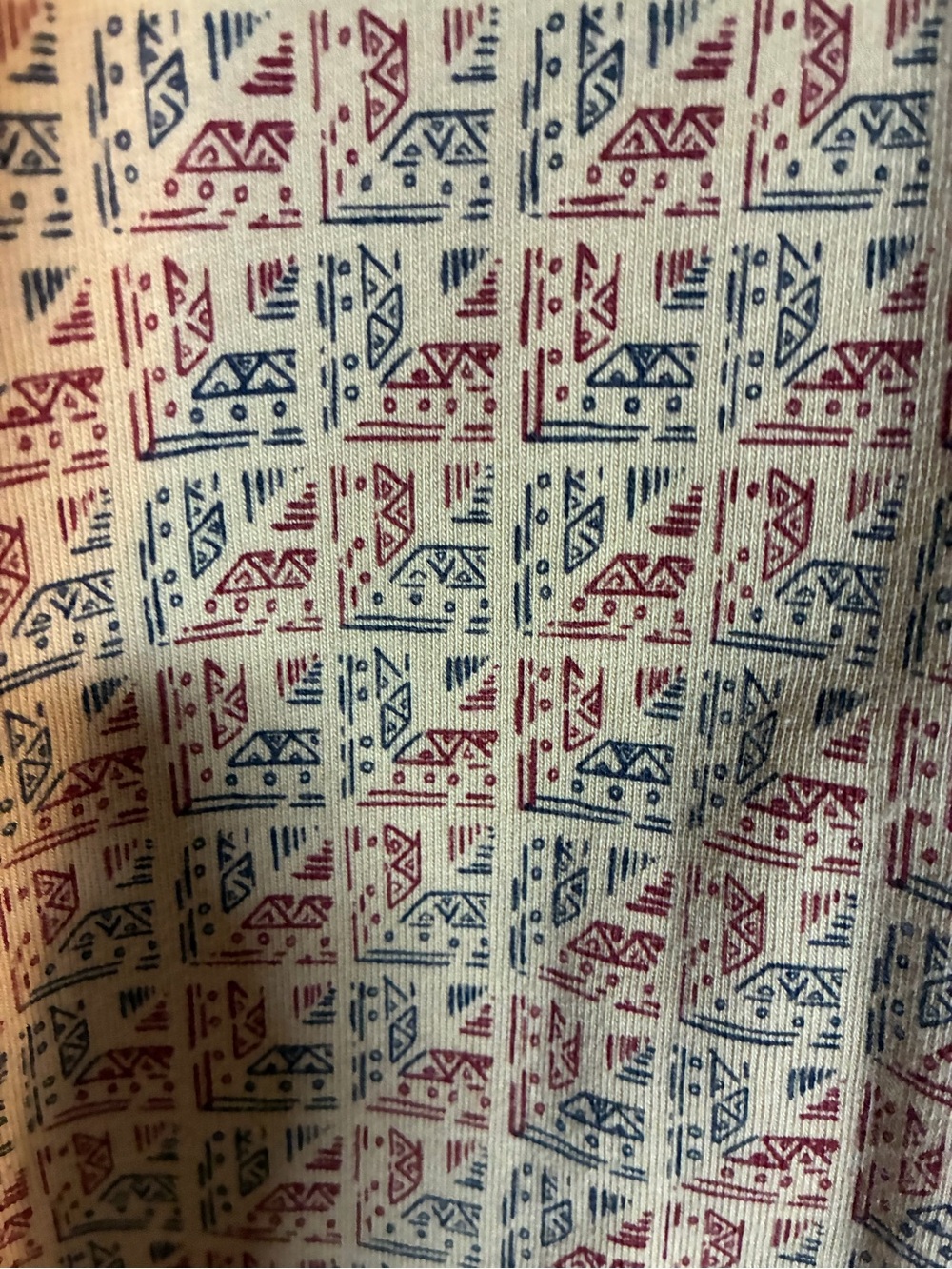 Vtg,80sPendleton Woolen mills Beige Aztec Block Pattern Polo Shirt Men’s Lg - Picture 8 of 8